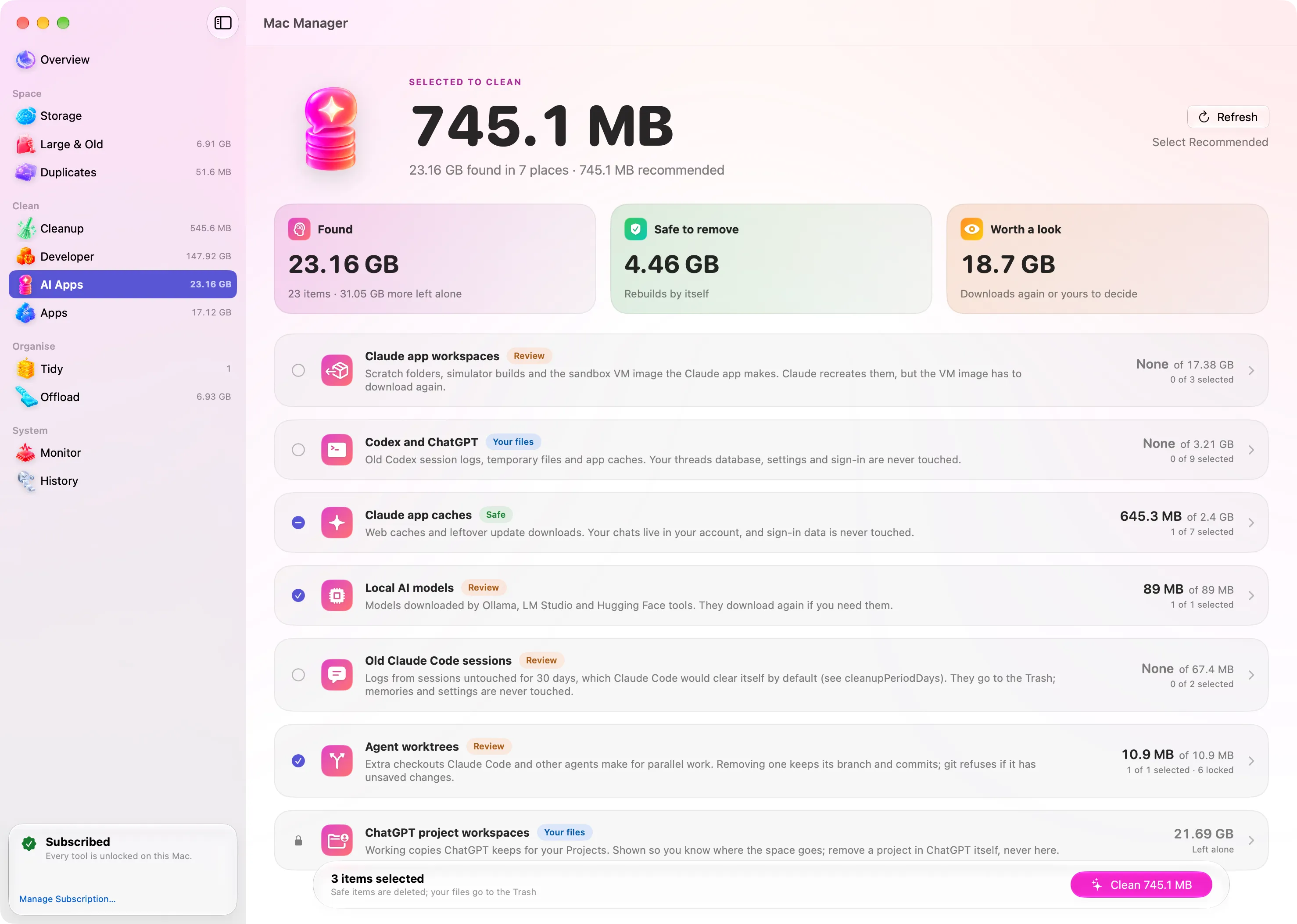 Mac Manager: AI Apps