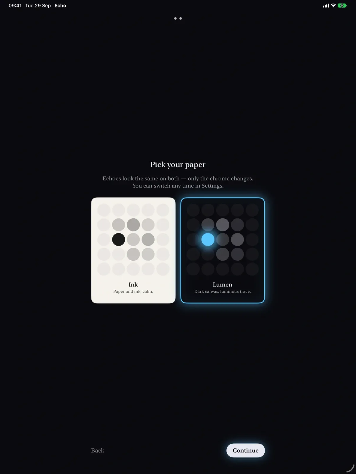 Echo - A Recall Game screenshot 8 (dark mode)