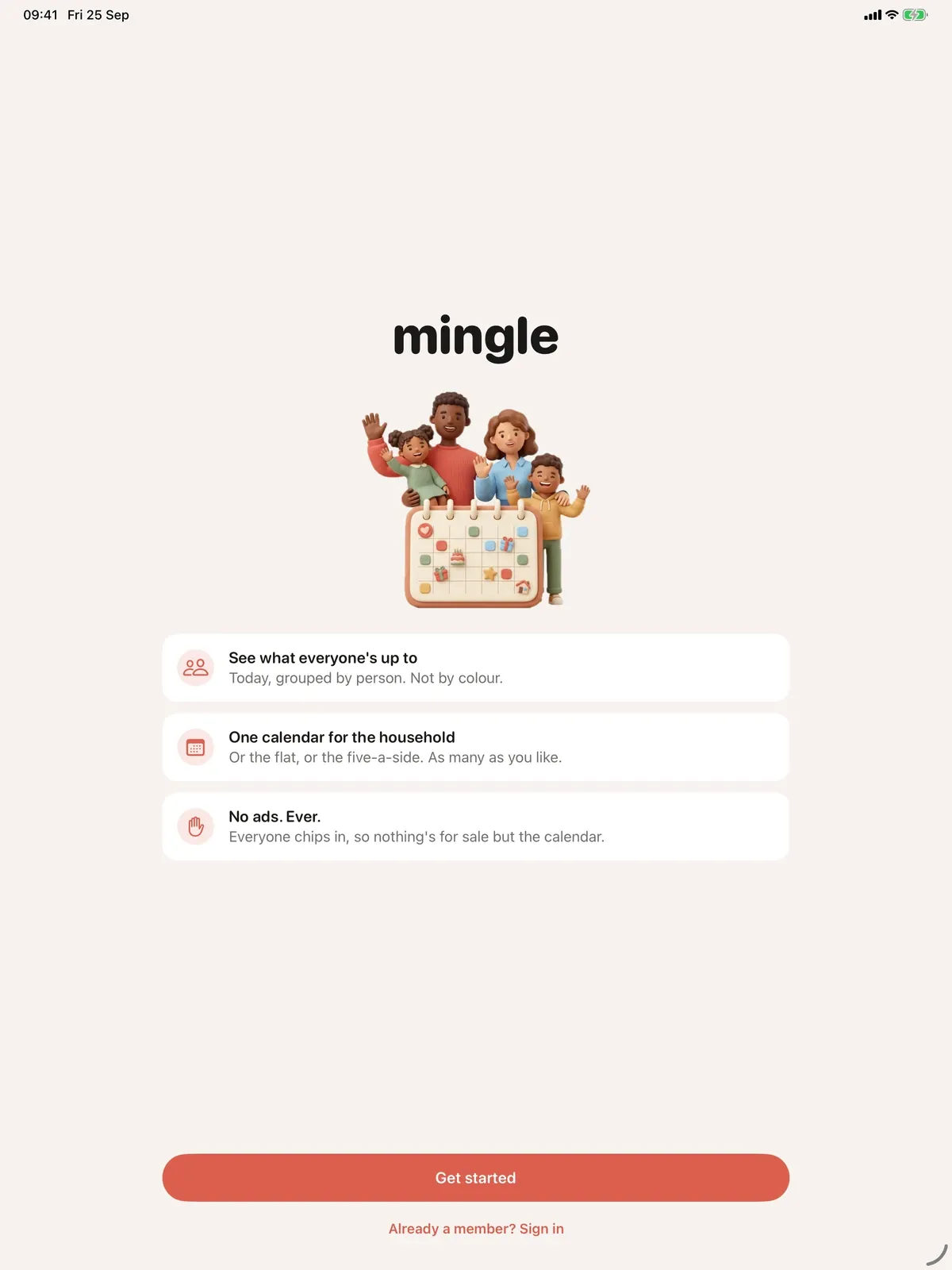 Mingle - Shared Calendar screenshot 8 (light mode)