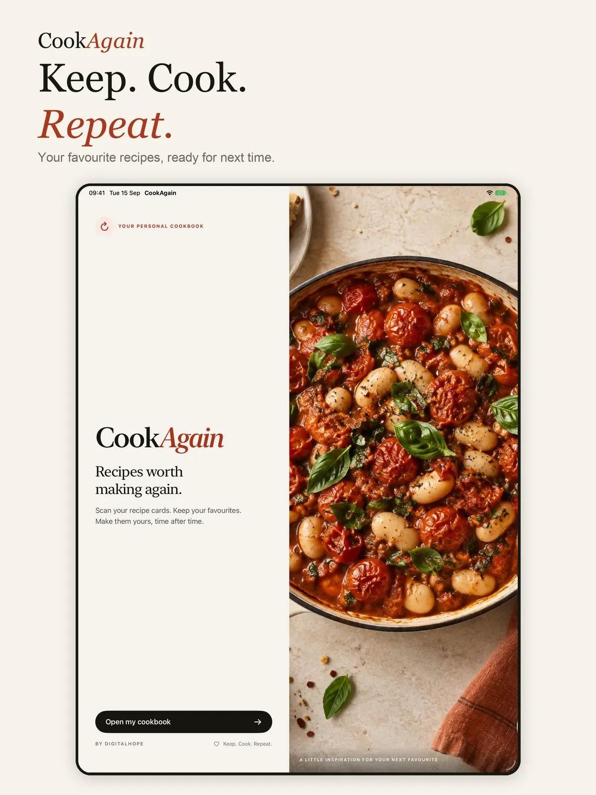 CookAgain on iPad