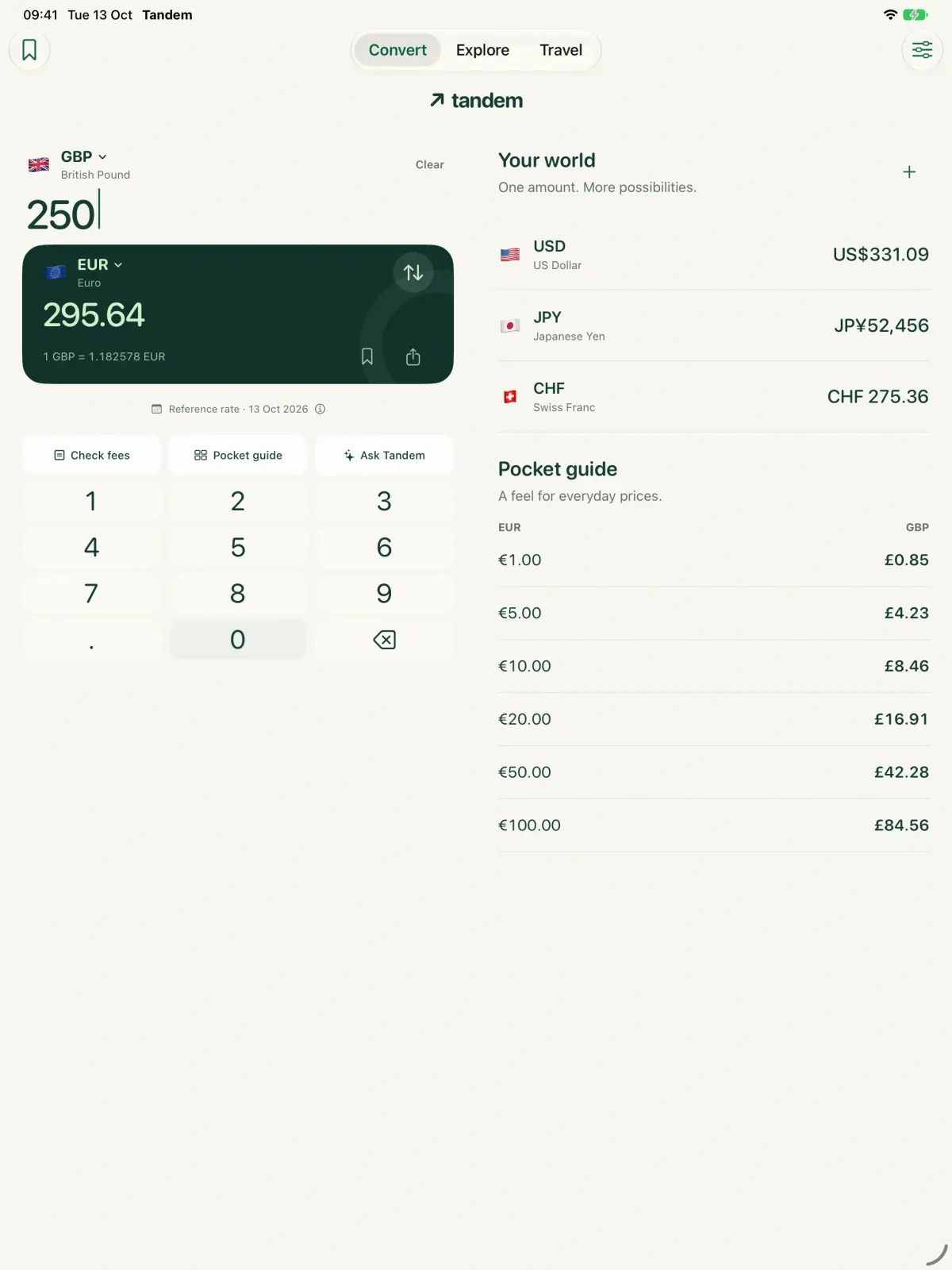 Tandem Currency screenshot 5 (light mode)