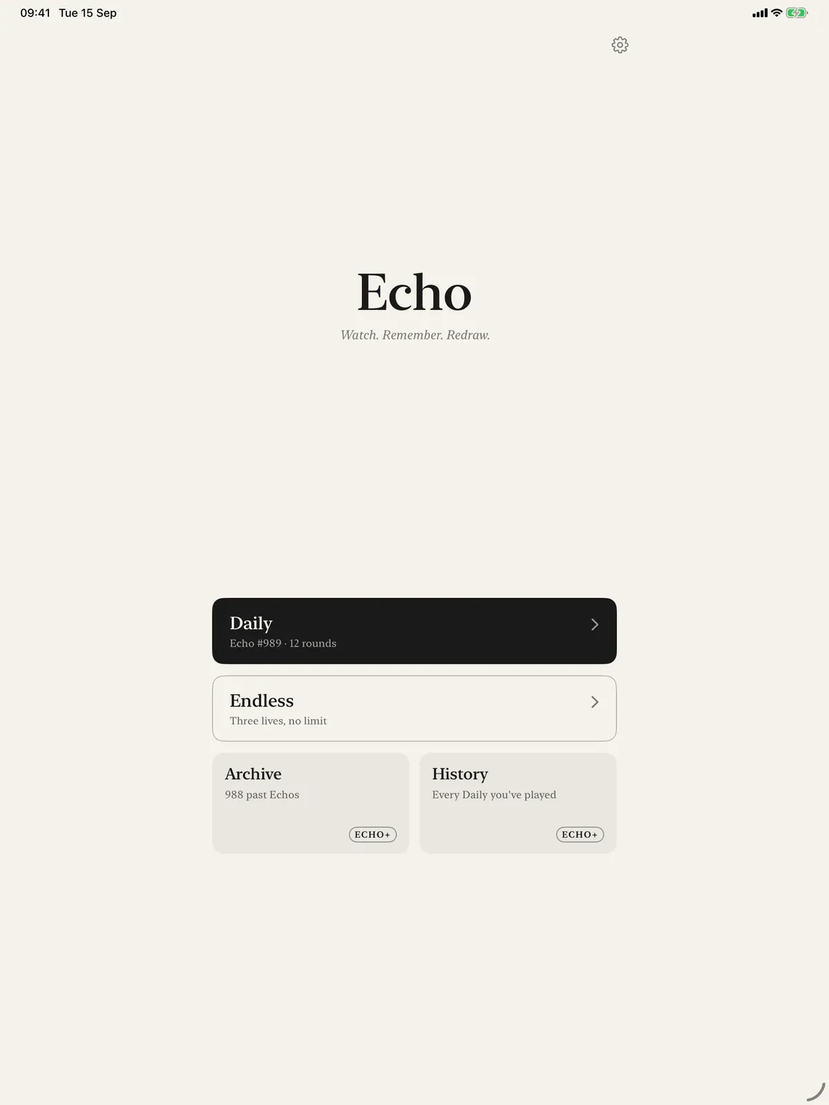 Echo - A Recall Game screenshot 7 (light mode)