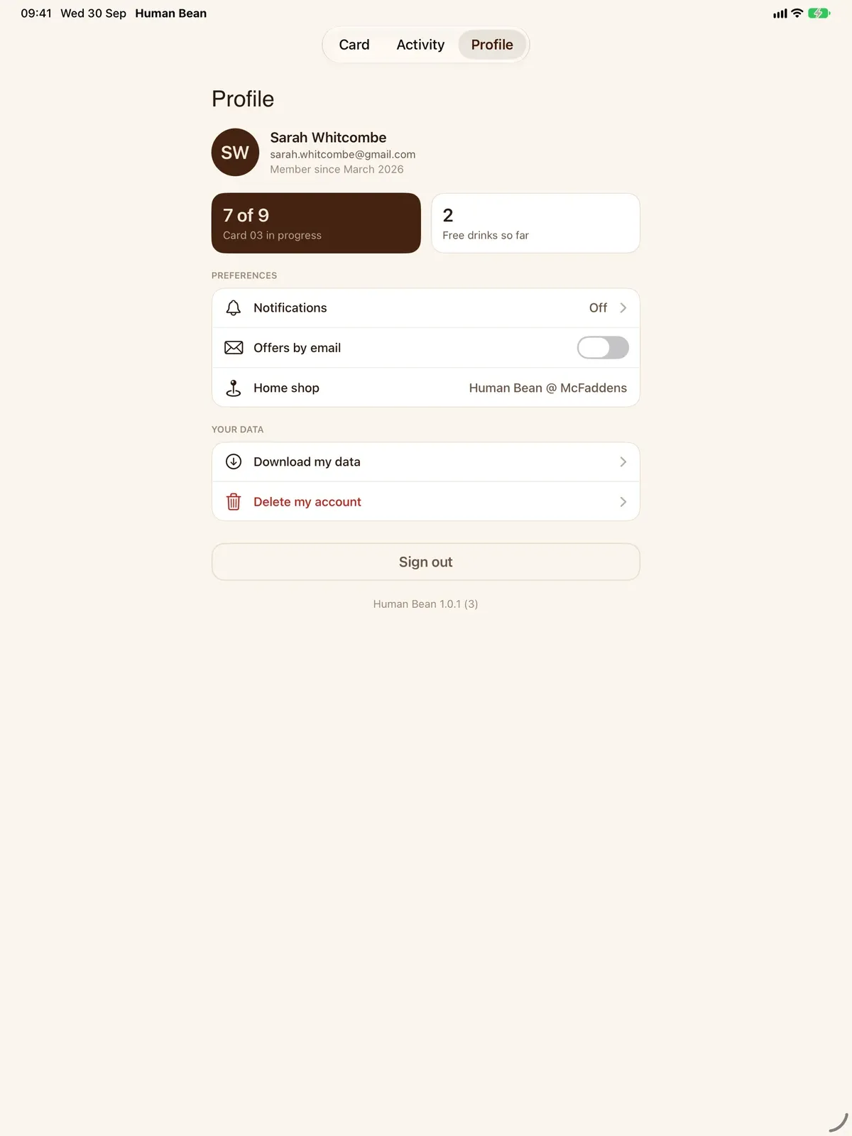 Human Bean screenshot 14 (light mode)
