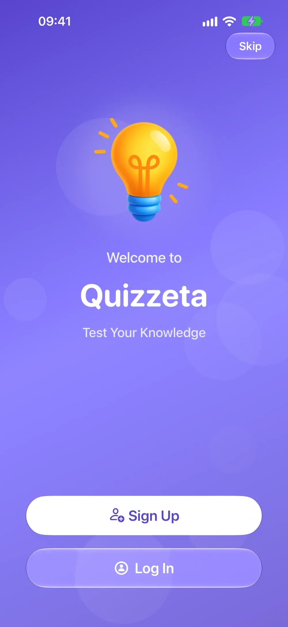 Quizzeta on iPhone
