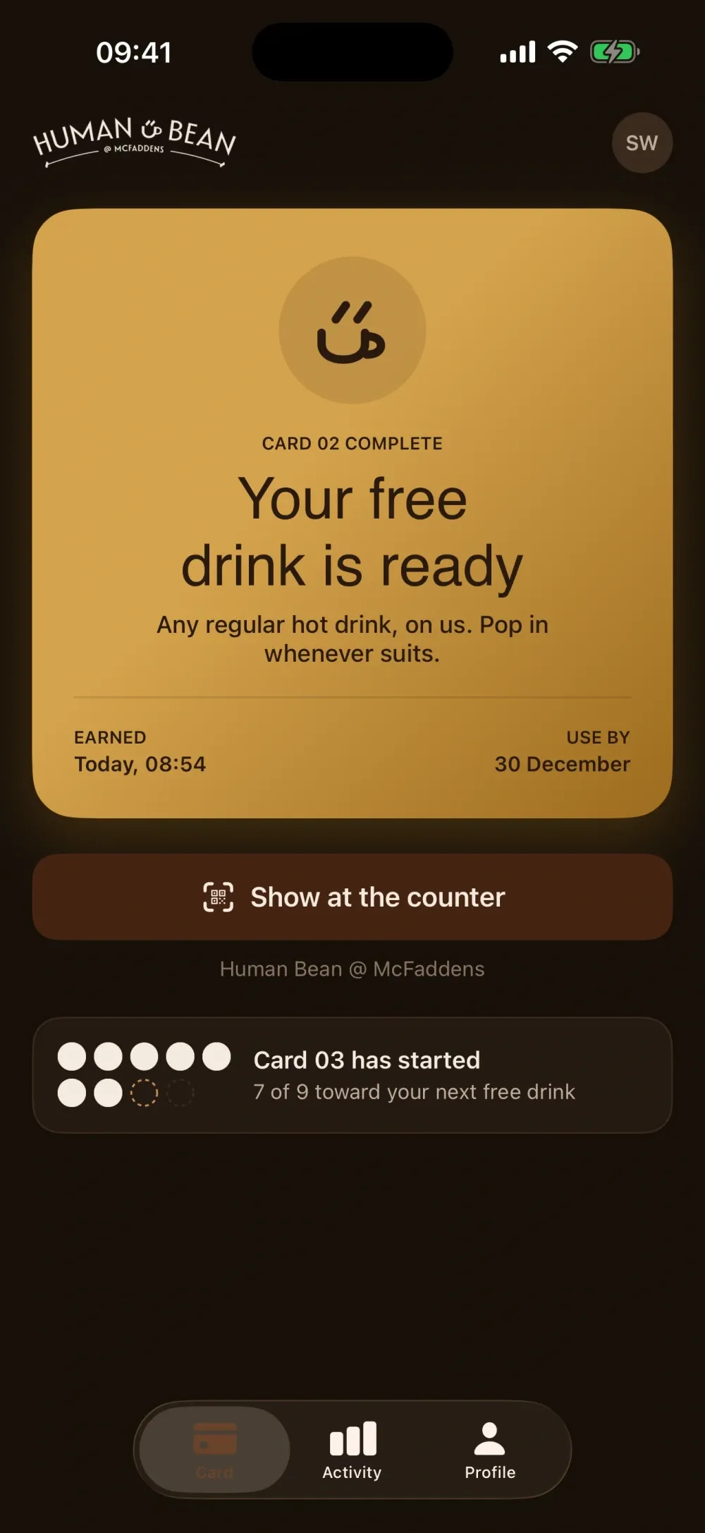 Human Bean screenshot 3 (dark mode)