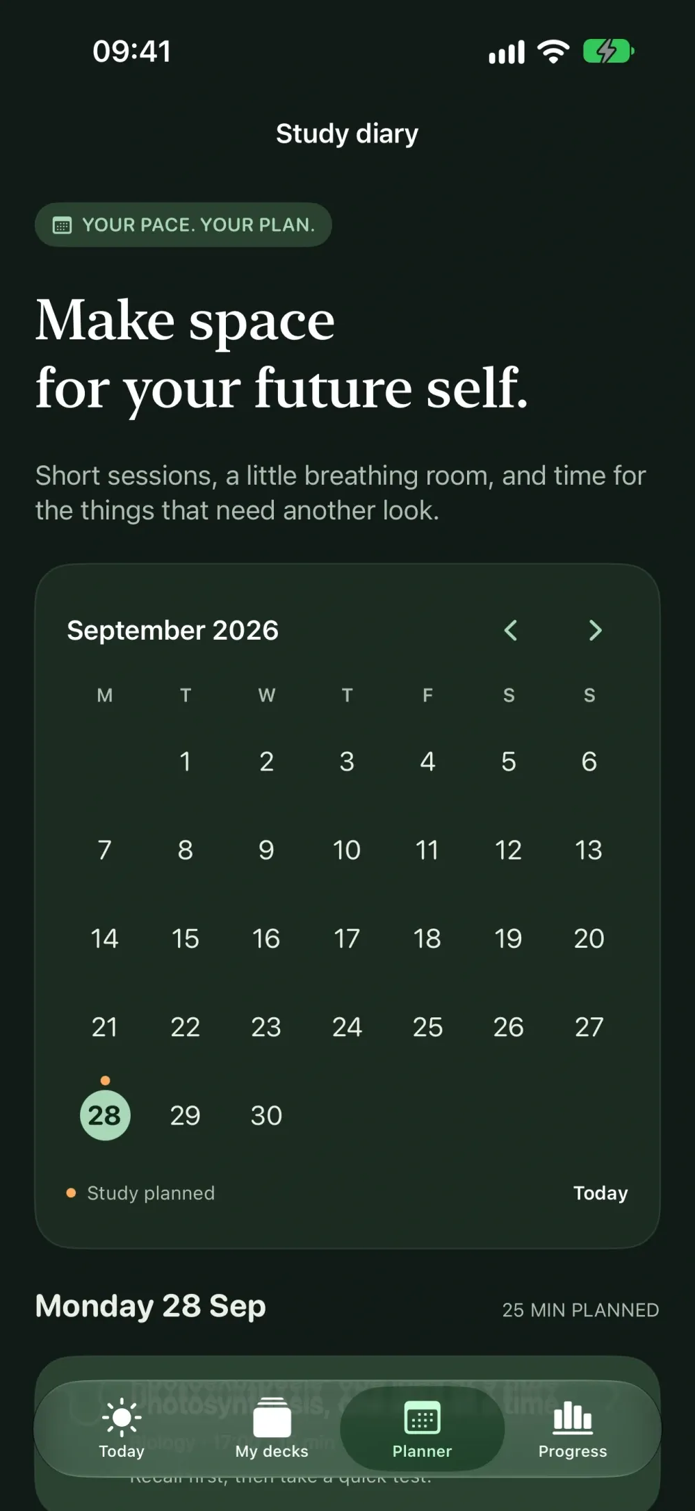 StudyLens screenshot 4 (dark mode)