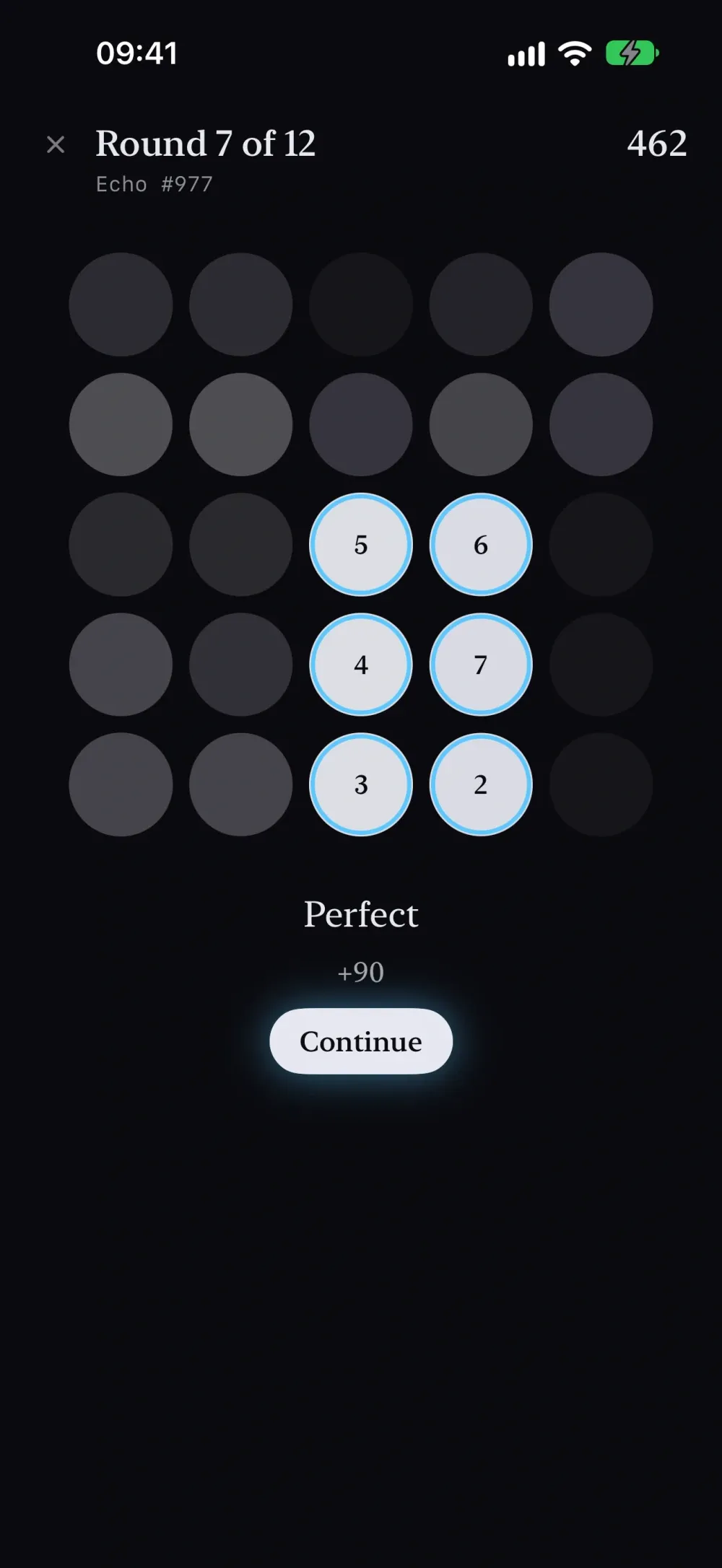 Echo - A Recall Game screenshot 5 (dark mode)