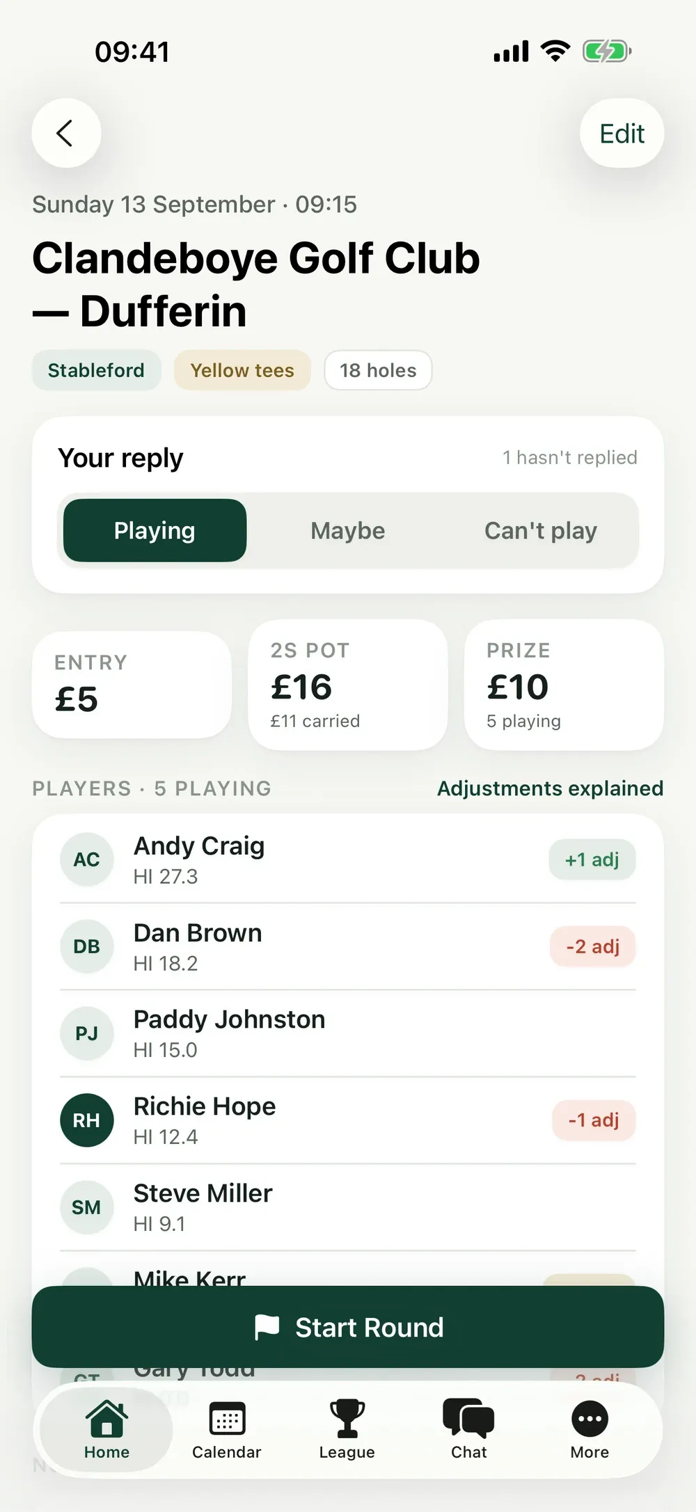 ScoreHouse screenshot 3 (light mode)