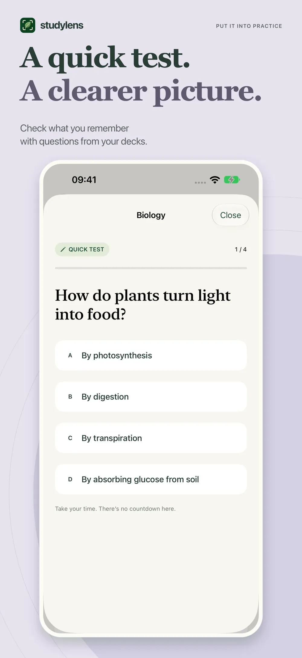 StudyLens screenshot 3 (light mode)
