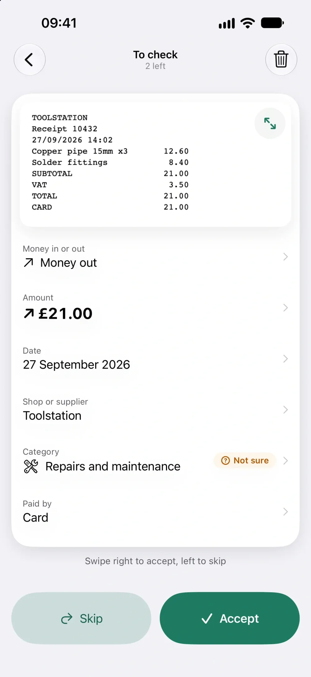 Graft: MTD for Trades screenshot 3 (light mode)