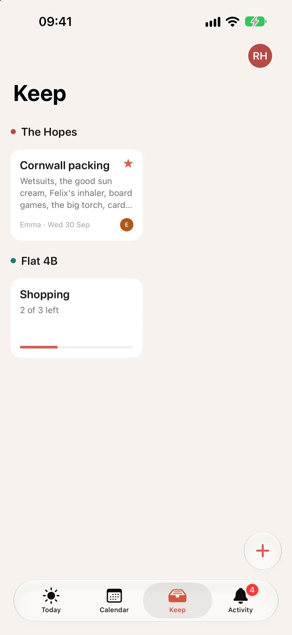 Mingle - Shared Calendar screenshot 4 (light mode)